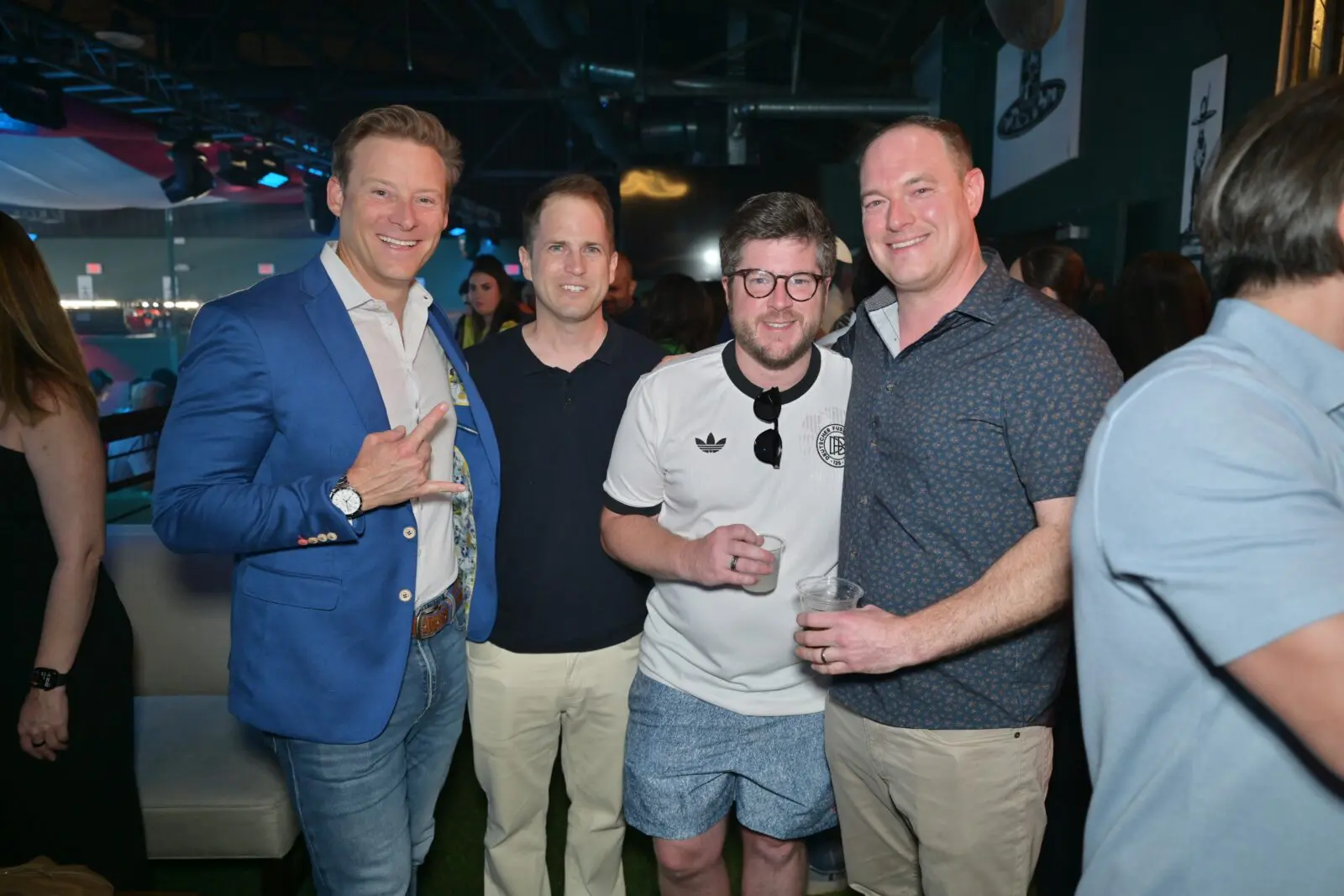 Will Kunkel, Nick Scurfield, Matt Shelton, Travis Beverlin at The Ranch Presents Pitch Live  (Photo by Alex Montoya)