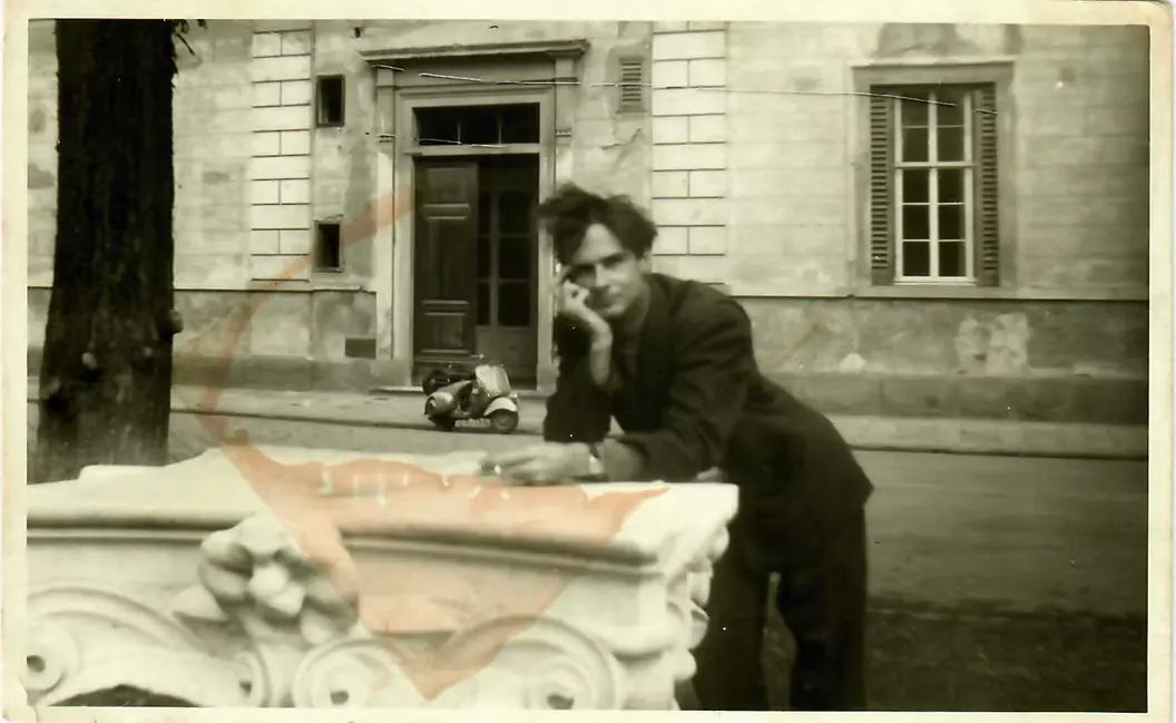 Warren Winiarski in Florence, Italy, in 1953. (Courtesy Winiarski family)