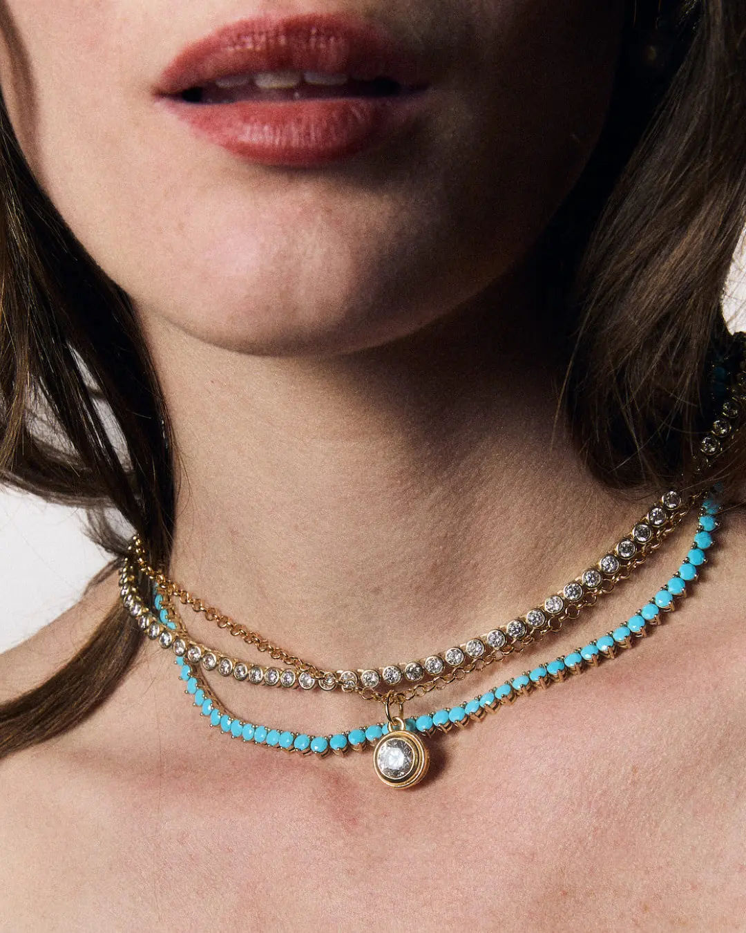 The Turquoise Tennis Necklace.  (Photo by HART)