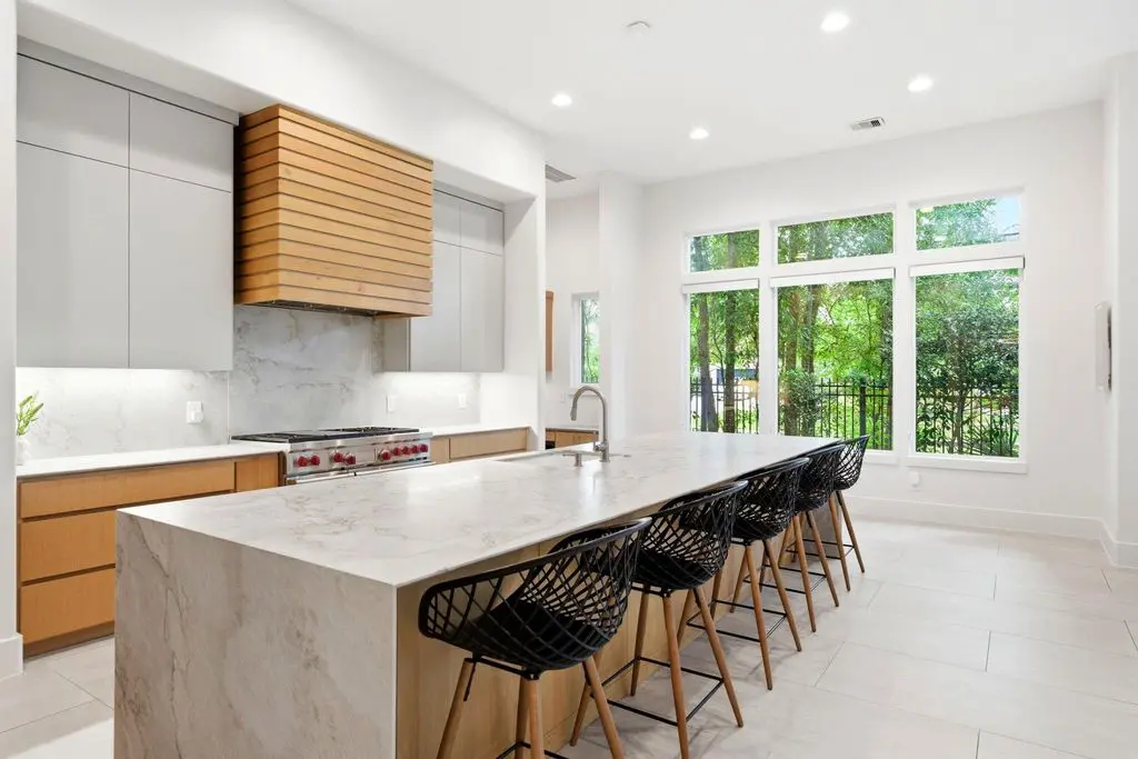 Even the kitchen has expansive views of the outdoors at 78 S. Badger Lodge.