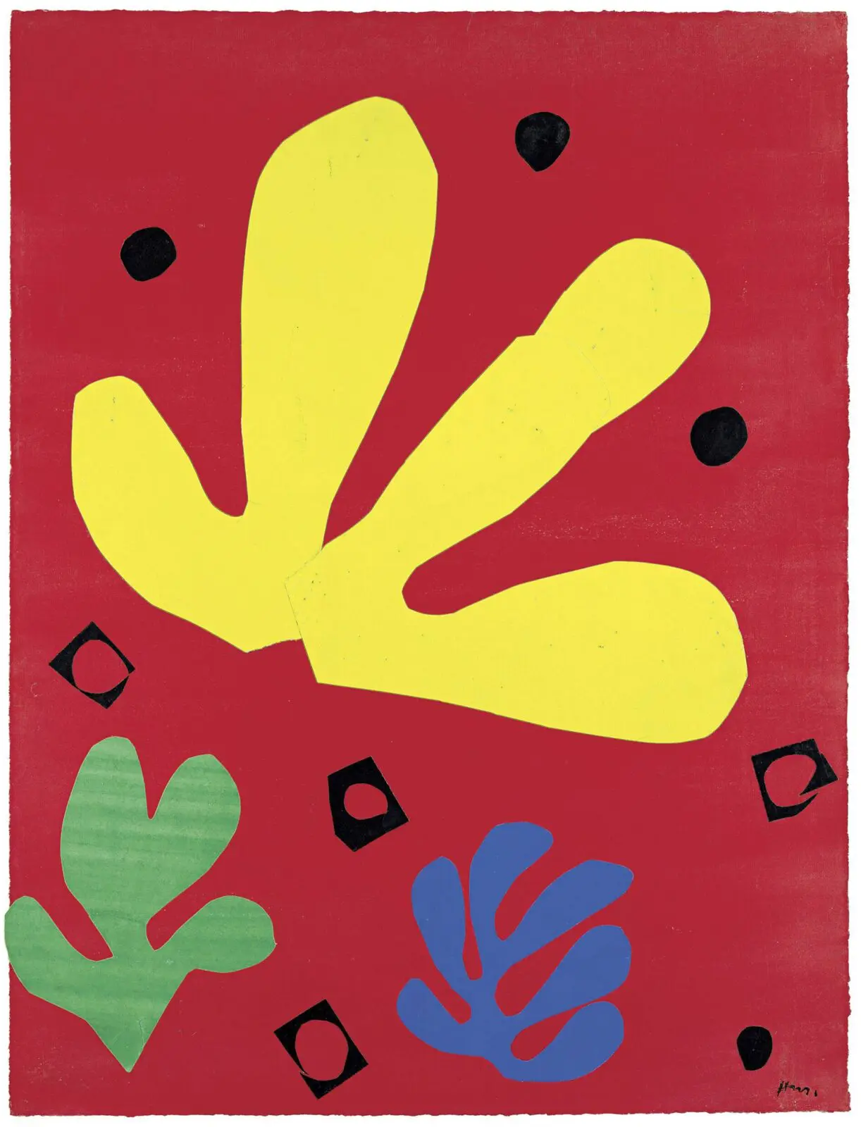 Henri Matisse, "Vegetal Elements," 1947, at Museum of Fine Arts, Houston (Collection Museum Berggruen, Neue Nationalgalerie)