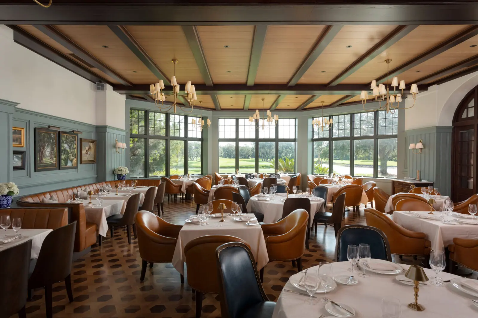 Colt & Alison, located at The Lodge, functions as the resort's classic steakhouse. It's elegant and elevated, refined yet refreshed. (Photo by Sea Island)