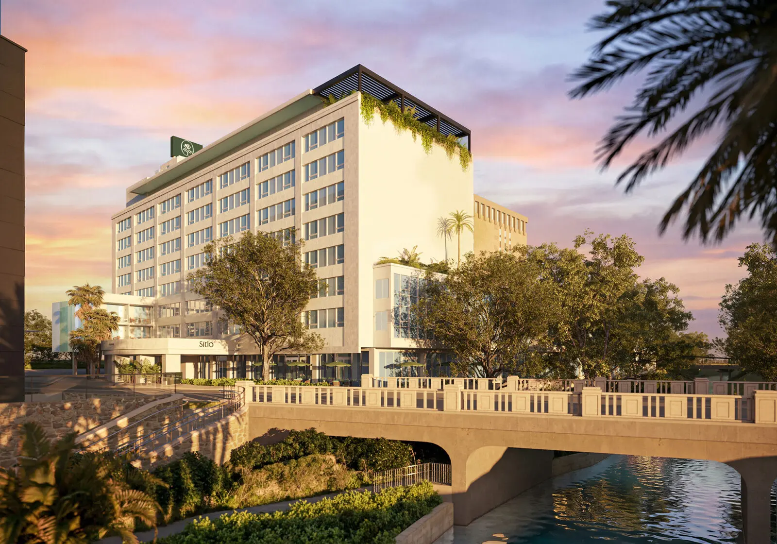 Sítio El Tropicano will boast more than 400 feet of coveted River Walk frontage designed for everything from meetings to post-Fiesta celebrations. (Rendering courtesy of Sítio El Tropicano)