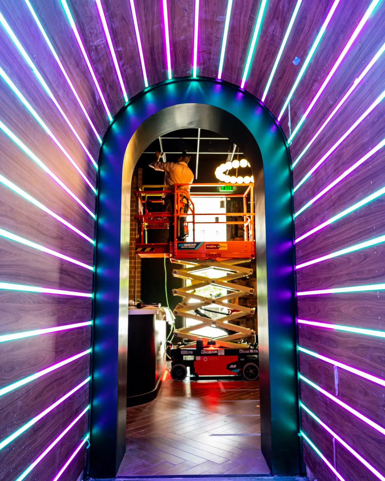 Days before opening, dozens of workers were putting the finishing touches on The Dirdie Birdie as we got an exclusive first peek inside the new indoor miniature golf venue at 2821 Morton Street in Fort Worth’s bustling West 7th District.  (Photography by Consumable Content)