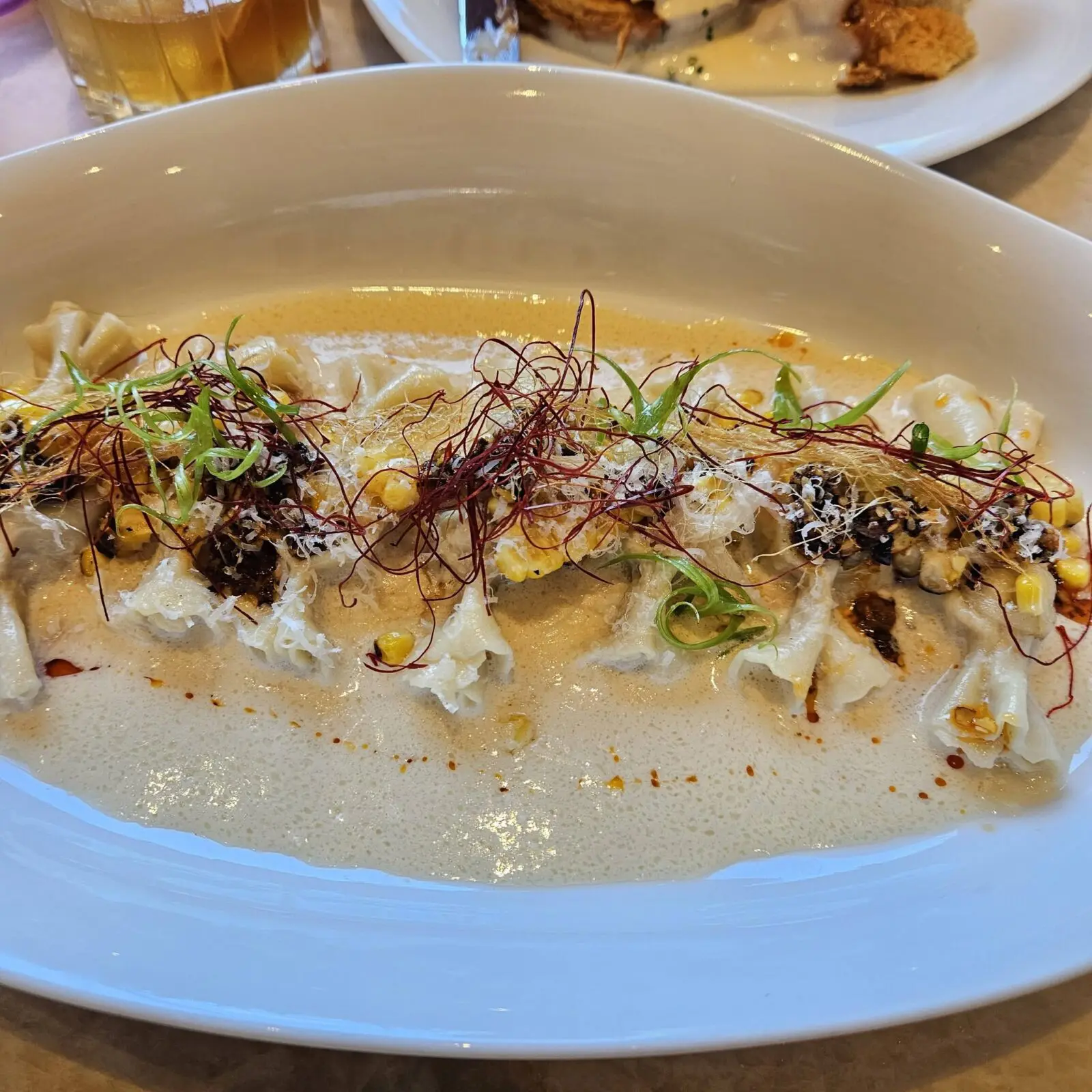 Executive Chef Manny Gutierrez's experimental roasted elote-inspired dish reflects his ongoing efforts to introduce new flavors to Café Mirador's Fort Worth menu. (Courtesy)