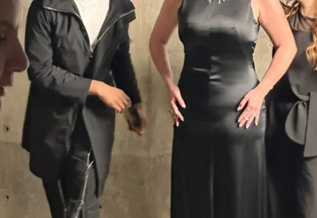 Assisted by Neiman Marcus stylist Christopher Mitchell, Best Dressed honoree Gillian Sarofim wears Alexander McQueen for the photo shoot.