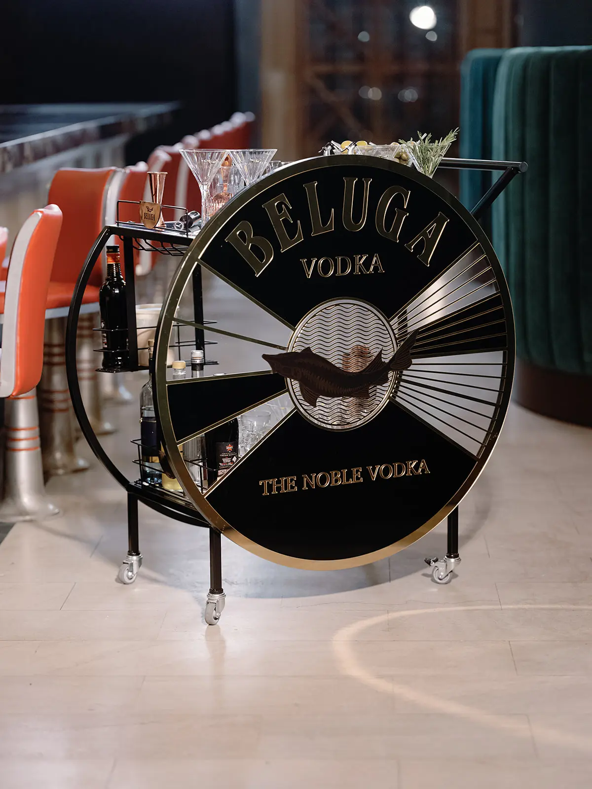 Guests at Station & Vine will be able to order cocktails from a Beluga Vodka martini cart. (Photo by Chancee Proctor and Teshorn Jackson )