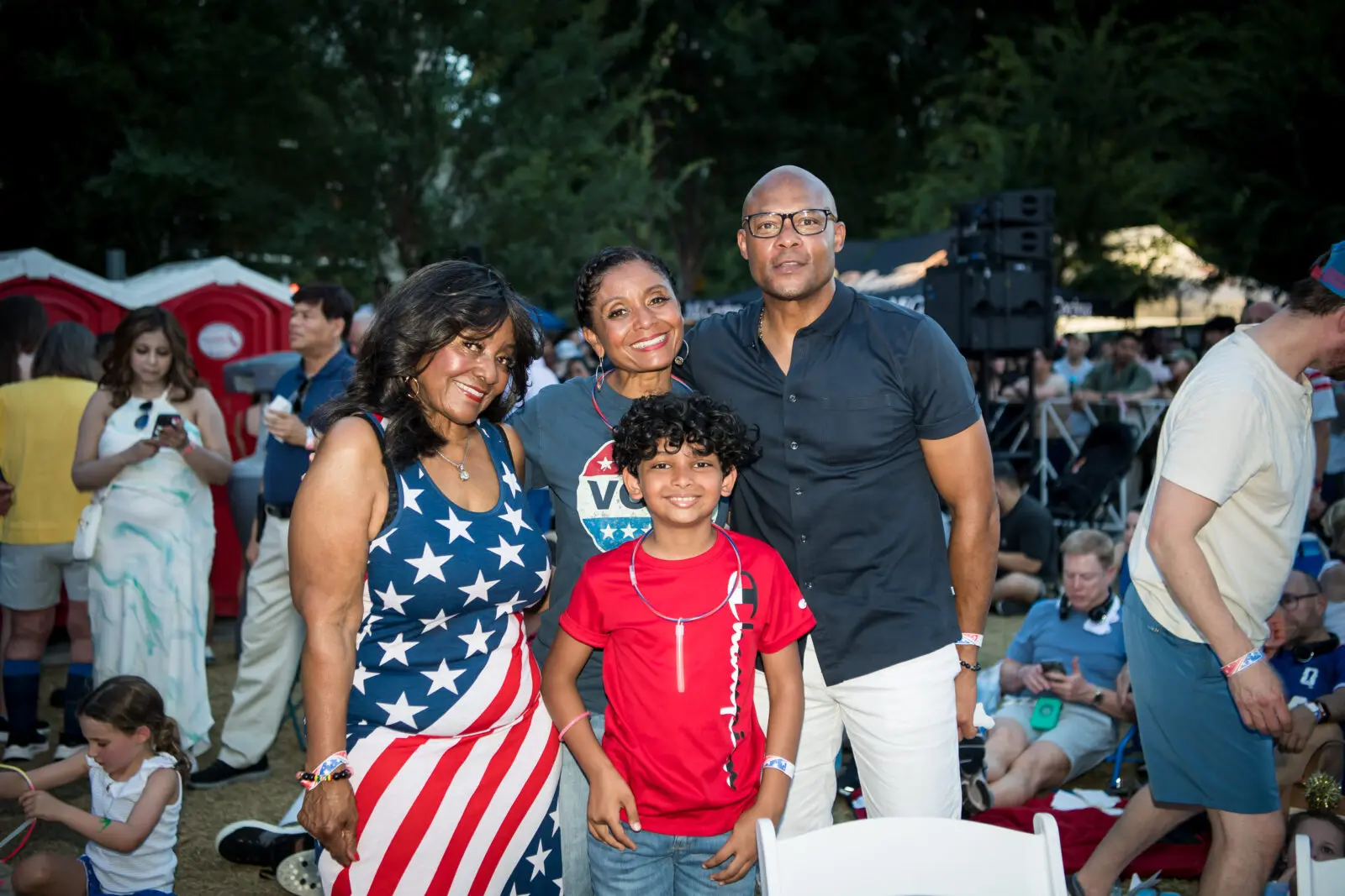 Carol Chhutani, Aiden Chhutani, Sheila & Jesse Jackson (Photo by Kelly Alexander Photography)