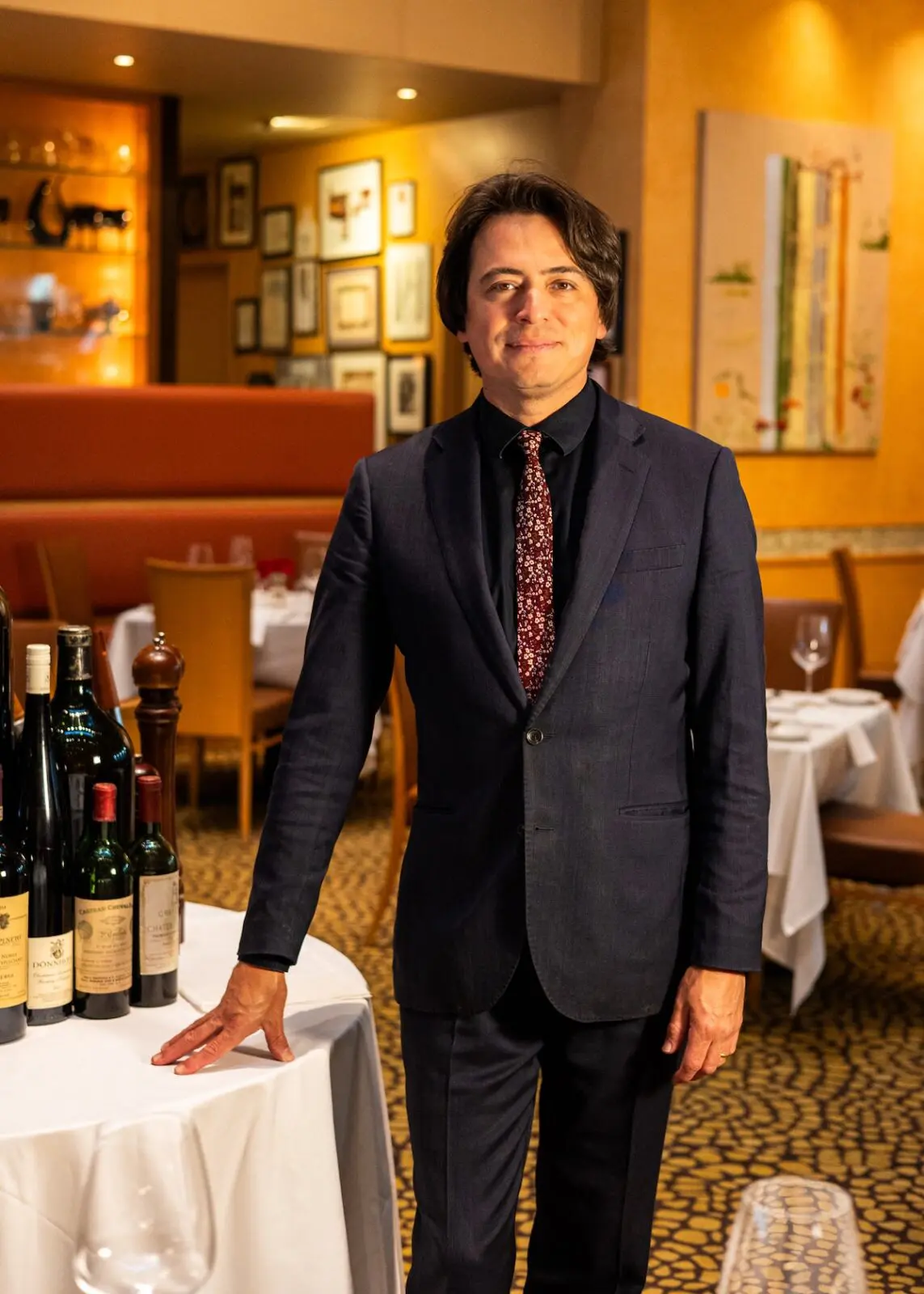 Carlos Luján is the man to see when ordering a bottle at Tony's. (Caroline LeGates)