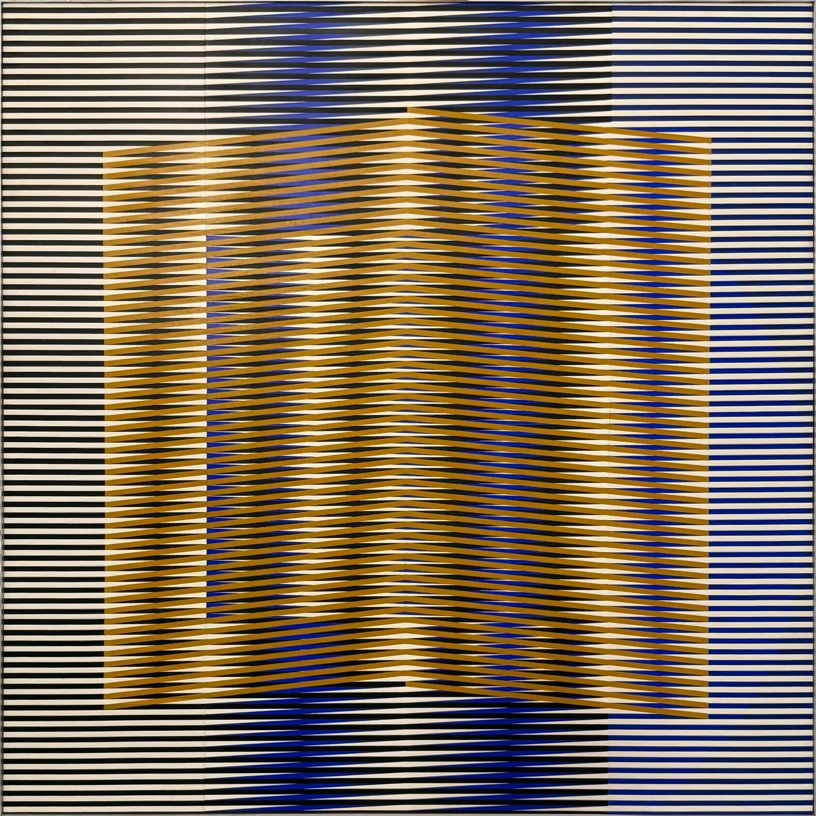 Carlos Cruz-Diez, "Induction Chromatique N33," 1971, at Sicardi | Ayers | Bacino (Photo by Francisco Ramos. Courtesy Sicardi | Ayers | Bacino)