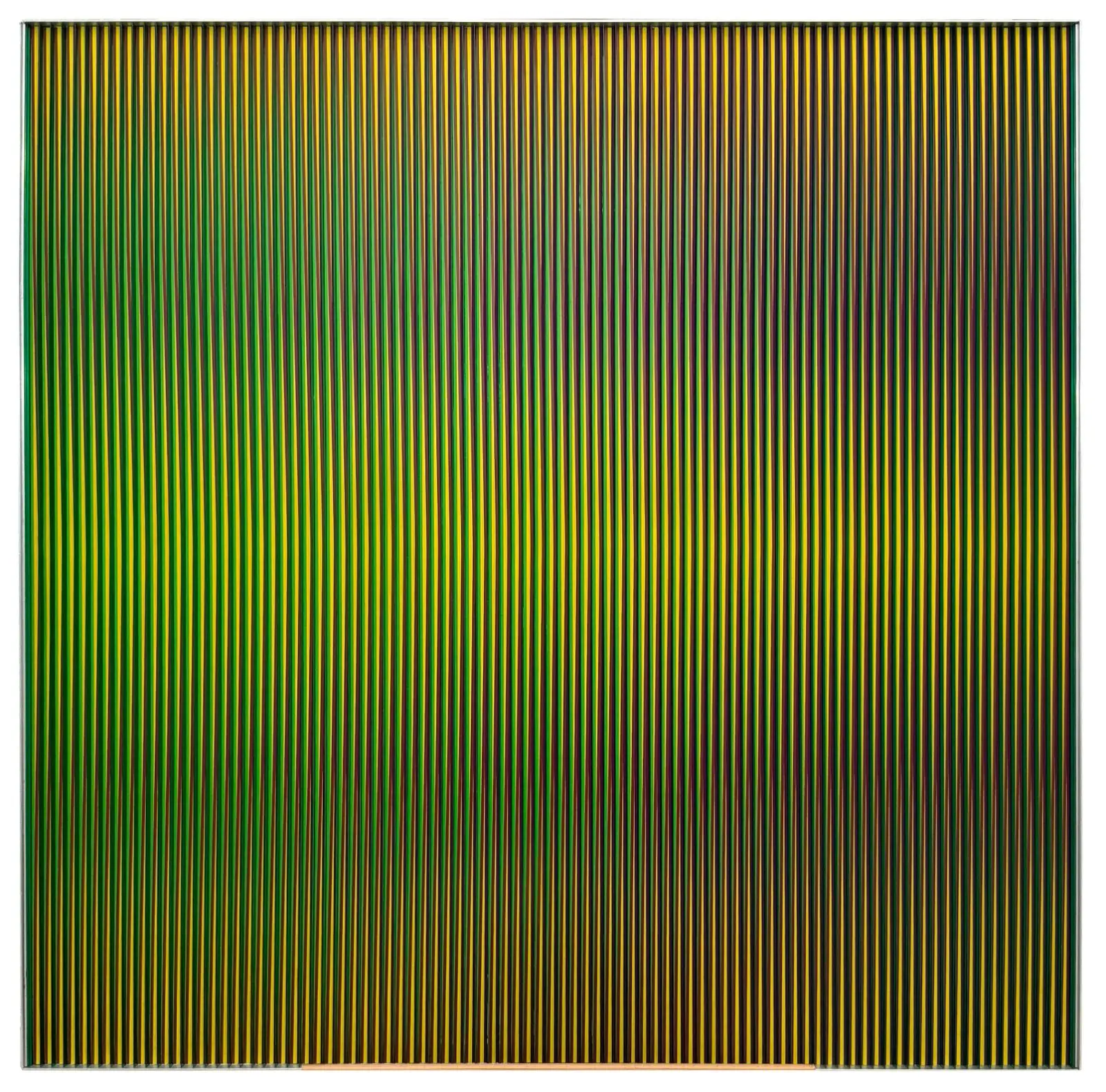 Carlos Cruz-Diez, <em>Physichromie 1004</em>, 1975, at Sicardi | Ayers | Bacino (Photo by Francisco Ramos. Courtesy Sicardi | Ayers | Bacino)