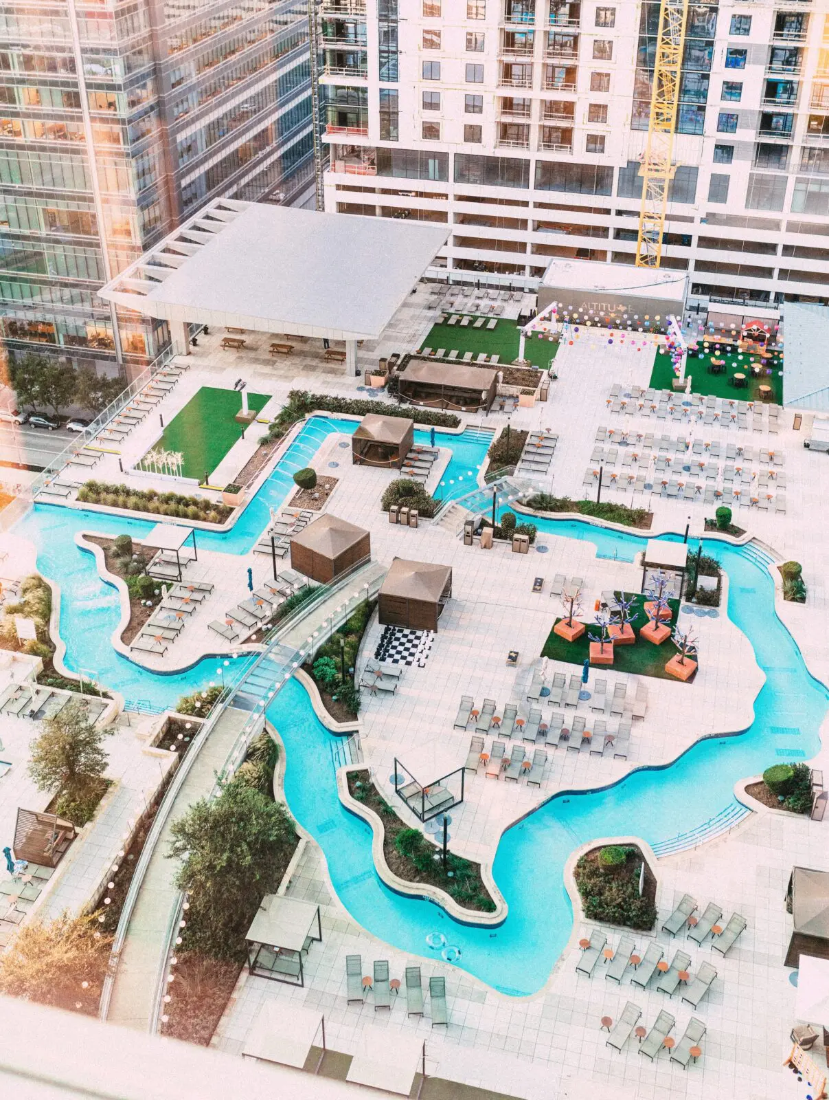 Downtown at the Marriot Marquis Houston, the hotel with that Instagram-famed pool, built in the shape of the state of Texas, are hosting a monthly one-hour immersive sound bath experience at their rooftop pool. With a backdrop of the city’s sweeping skyline, you’ll have the opportunity to find your inner harmony during a guided sound meditation. Photo courtesy of The Marriott Marquis Hotel Houston.
