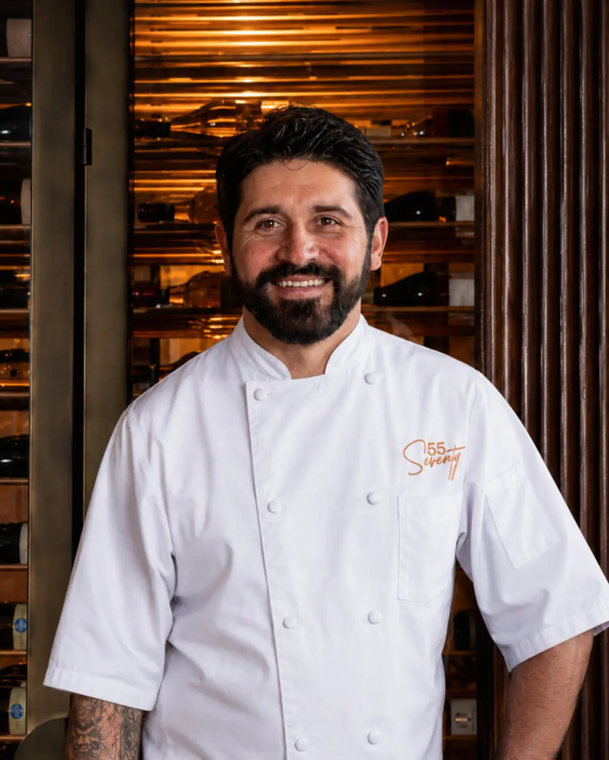 Chef Diego Fernandez, fresh from Pappas Restaurants as Research and Development chef , will helm the kitchen at 55 Seventy.