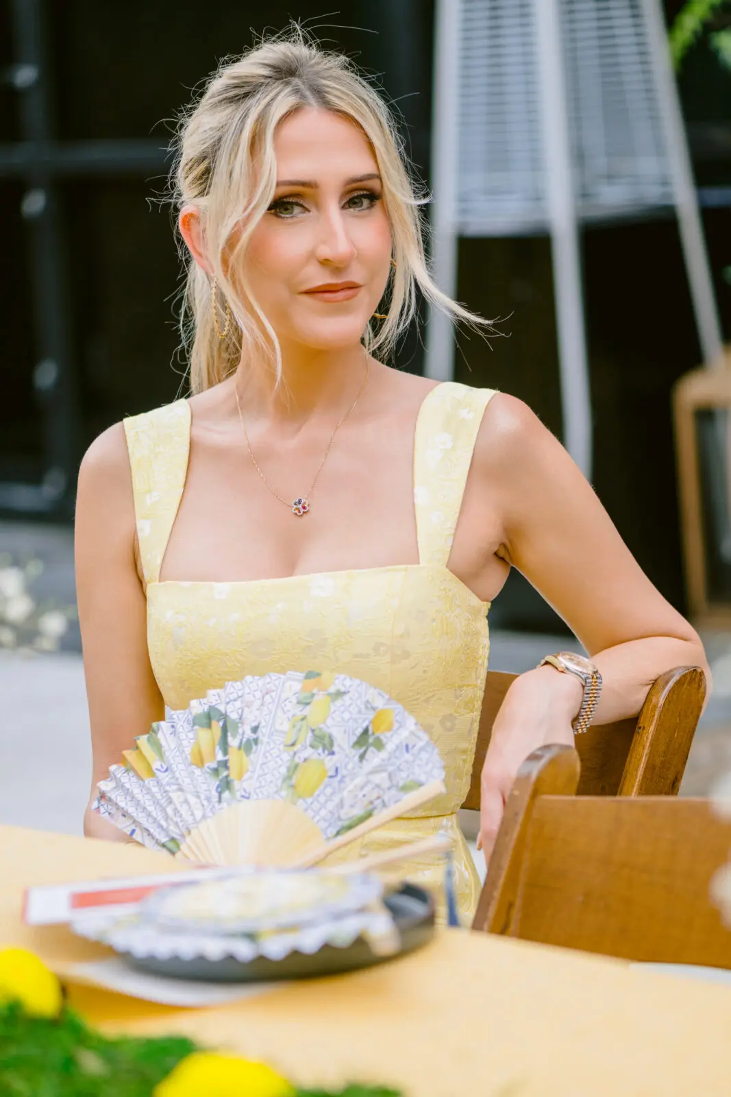 Andrea Simmons modeling SĀMAÁ Diamonds at posh Santé Lounge(Photo by Si Vo Photography)