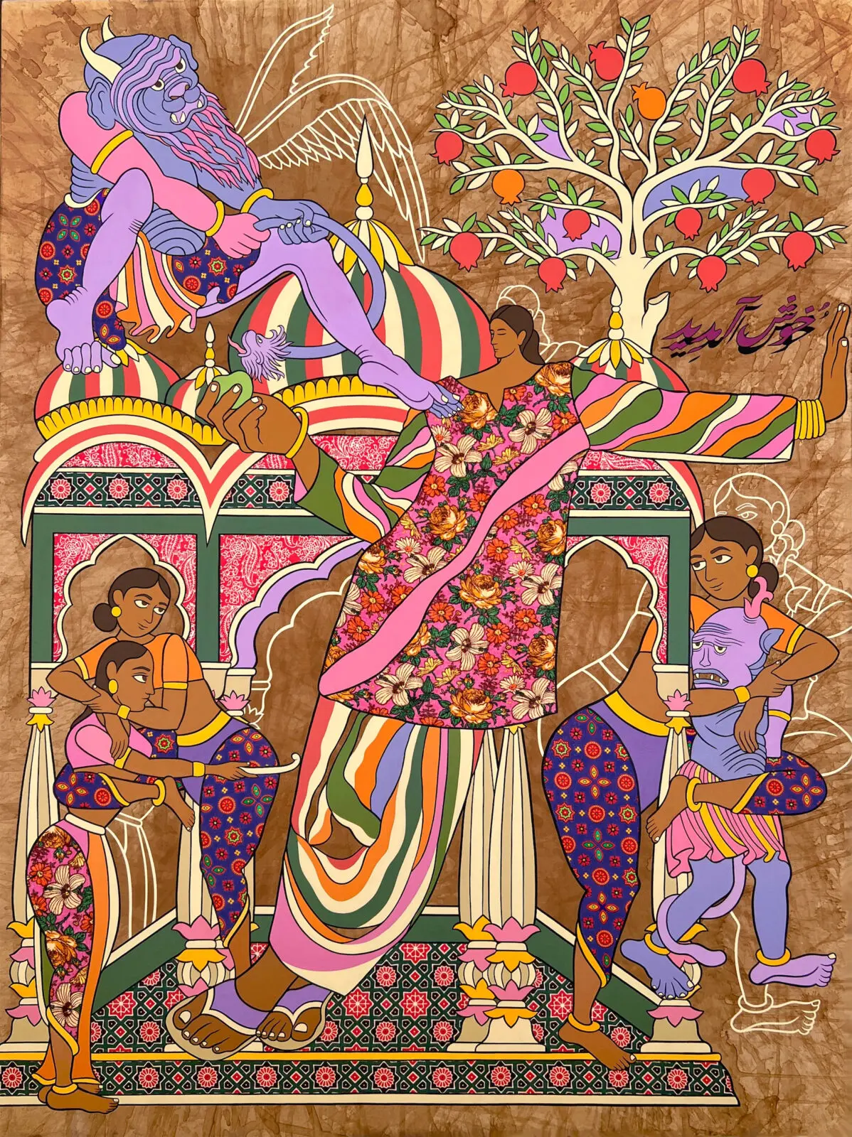 Haya Zaidi, "Axis Mundi," 2026, at Kavi Gupta