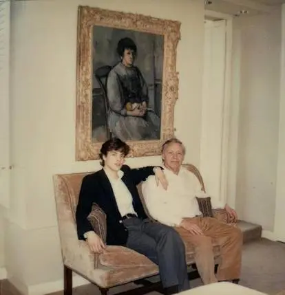 Heinz Berggruen with Nicolas Berggruen, New York, 1980s