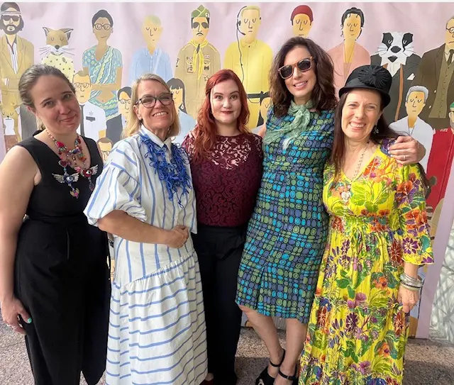 Houston's art community came together as advocates from ArthouseHTX, Houston Cinema Arts Society and PaperCity celebrate a remarkable night. 
Photo Credit: Alison Medley
(Left To Right: Elizabeth Sosa Bailey, Randee Ramsey, Katie Creeggan-Rios, Alison Medley, Catherine Anspon)