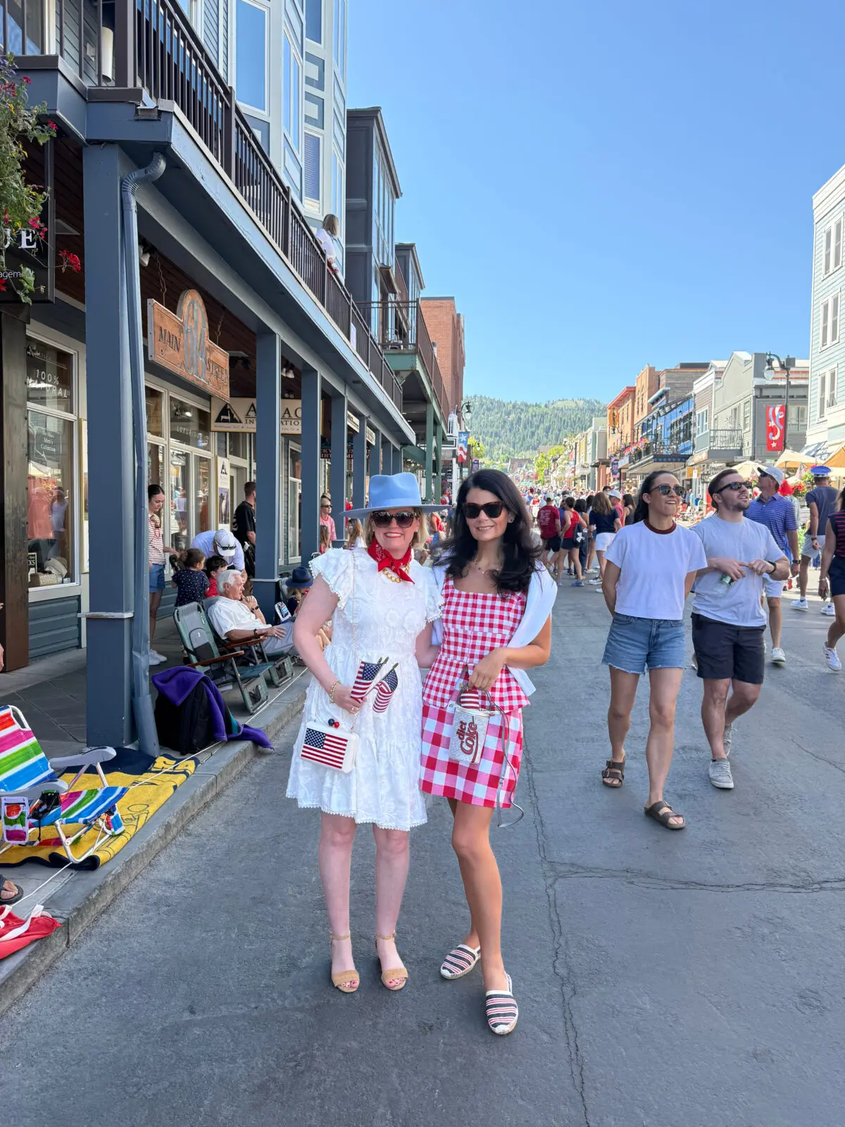 Jennifer Klos and Melissa Smrekar at Park City's Fourth of July Parade on Main Street. (Photo by Melissa Smrekar)