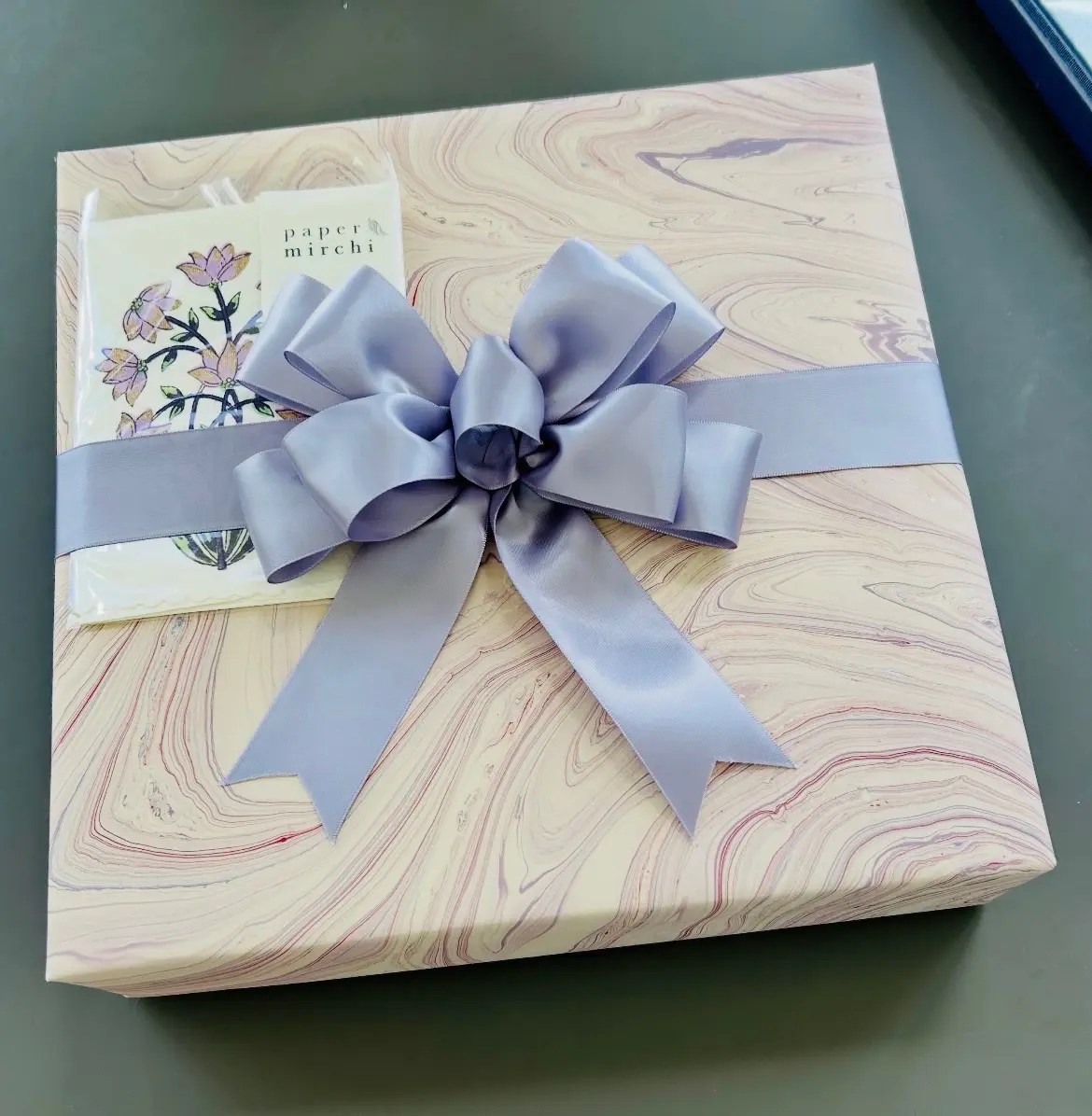 The gift box presented to Princess Takamado included a decorative Texas-themed plate from the City of Fort Worth. (Photograph by Brooks Burris for Visit Fort Worth)
