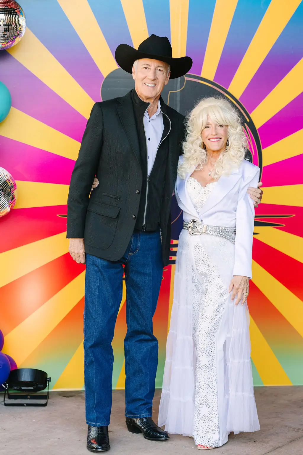 Royce & Jill Imhoff at the rock concert-themed birthday party. (Photo by Sparkle Photography)