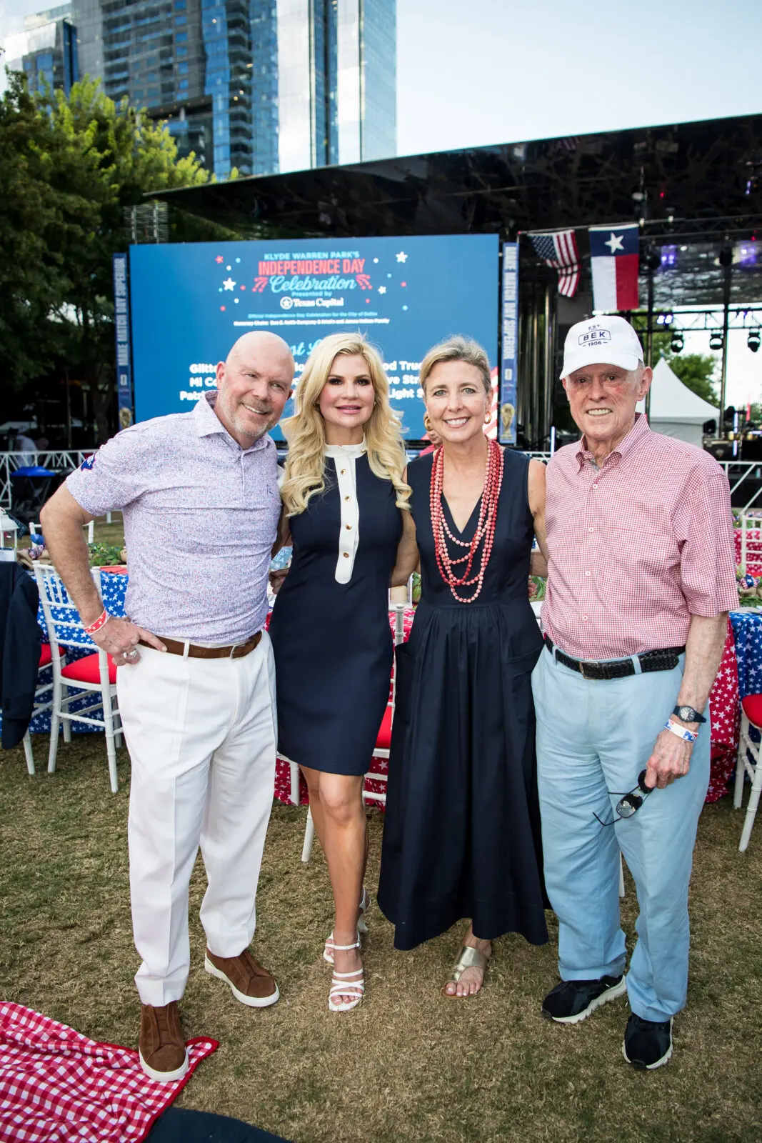 James & Kristin Hallam, Kit Sawers, Howard Hallam (Photo by Kelly Alexander Photography)