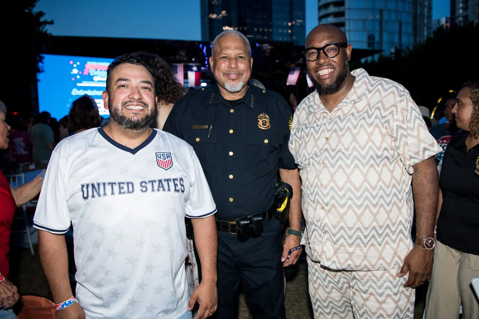 Jesse Moreno, Larry Bankston, Maxie Johnson (Photo by Kelly Alexander Photography)
