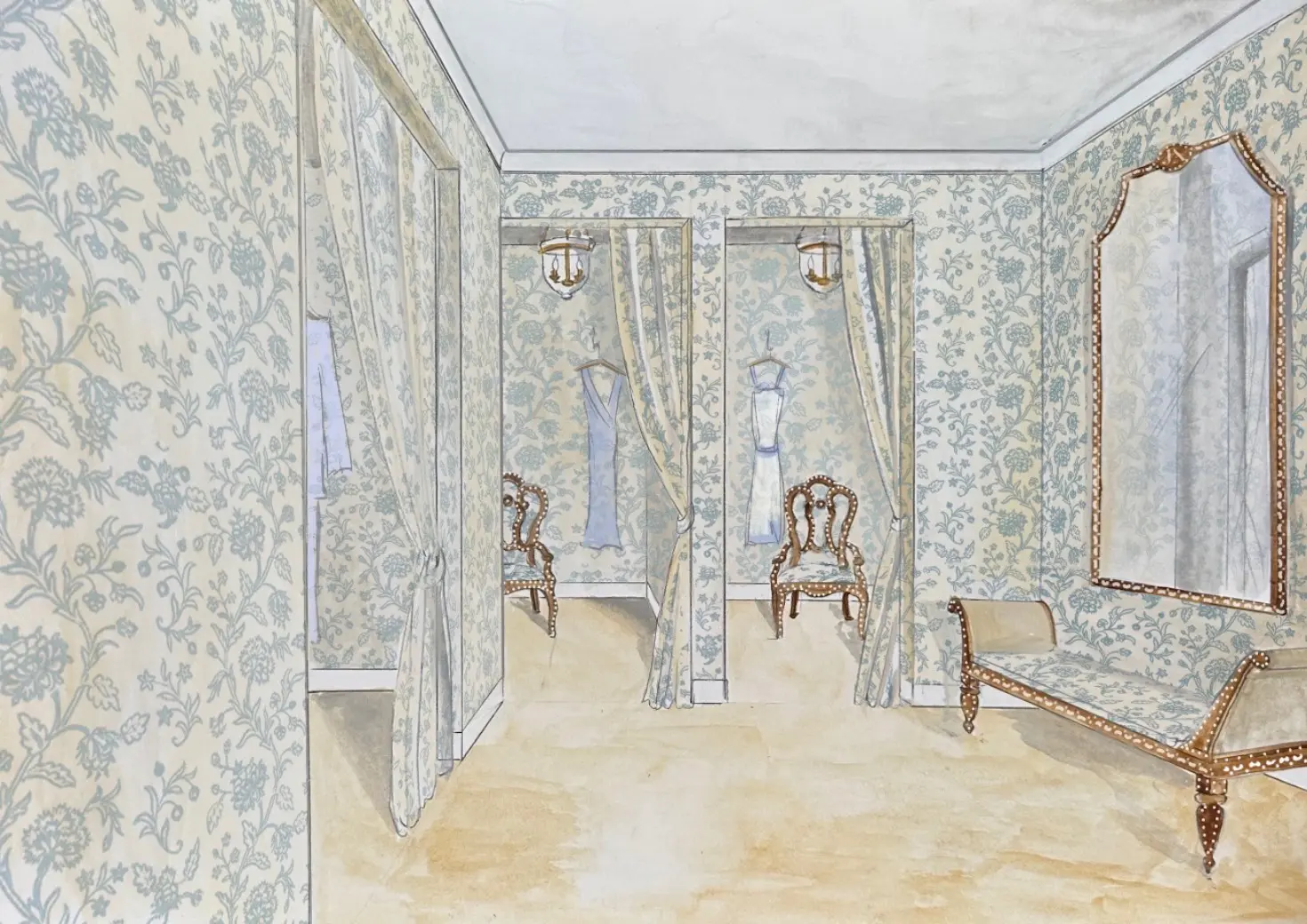 The Dallas store, designed in collaboration with Mark D. Sikes, will have a residential feel, with layered antiques, custom furnishings, beautiful textiles, and thoughtful details throughout. (Courtesy)
