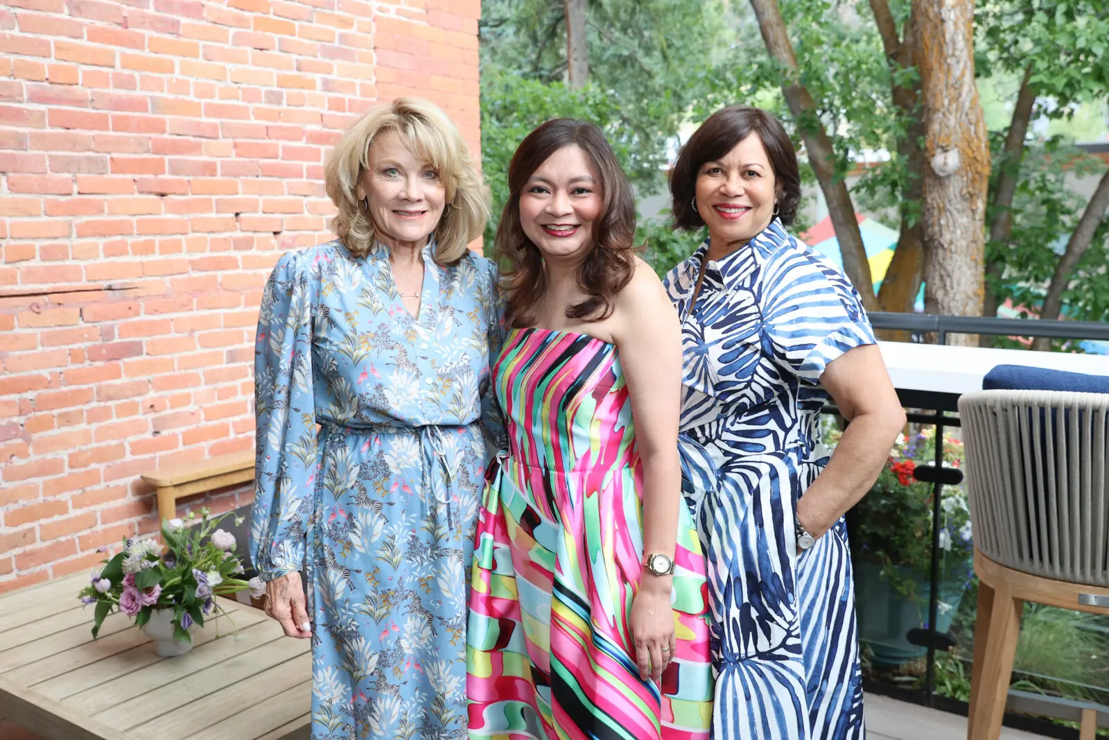 Lisa Simon, Erin Asprec, Valerie Golden at the Memorial Hermann Foundation Aspen retreat (Photo by Priscilla Dickson)