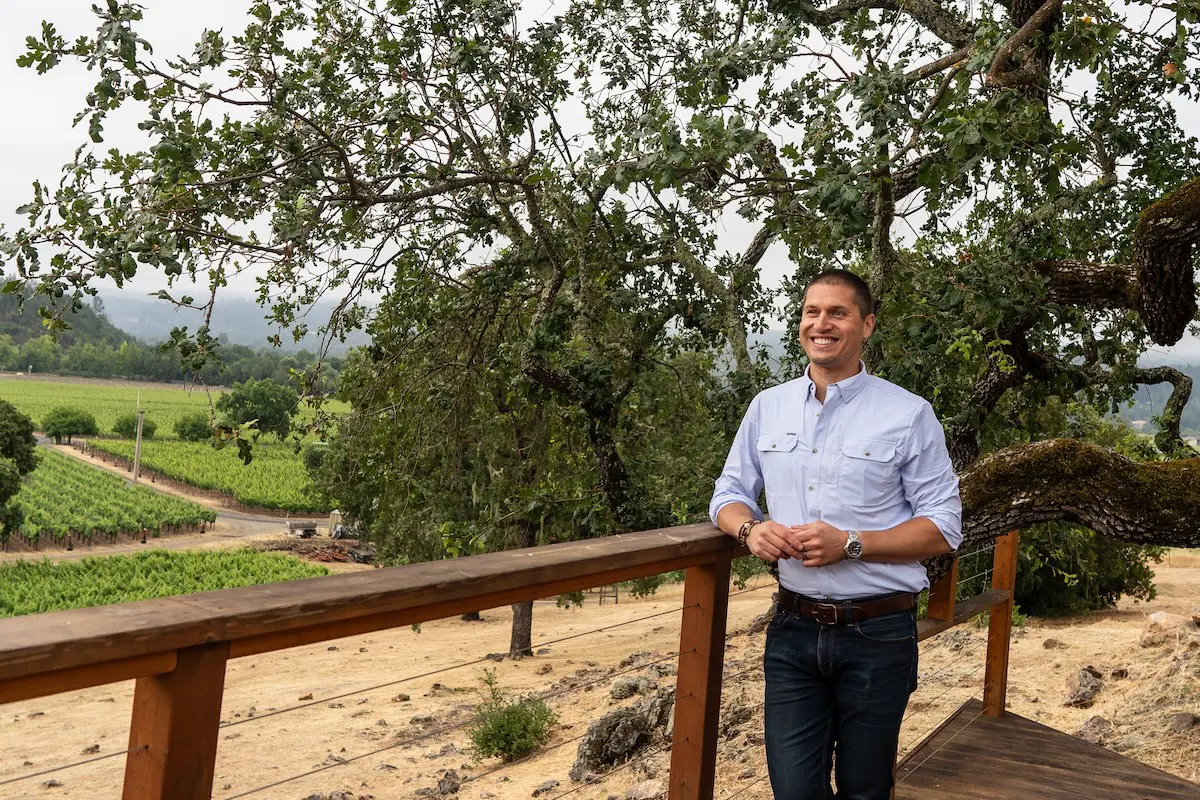 He was trained to be an economist, but Matthew Crafton is now firmly established in the wine world. (Chateau Monetelena)
