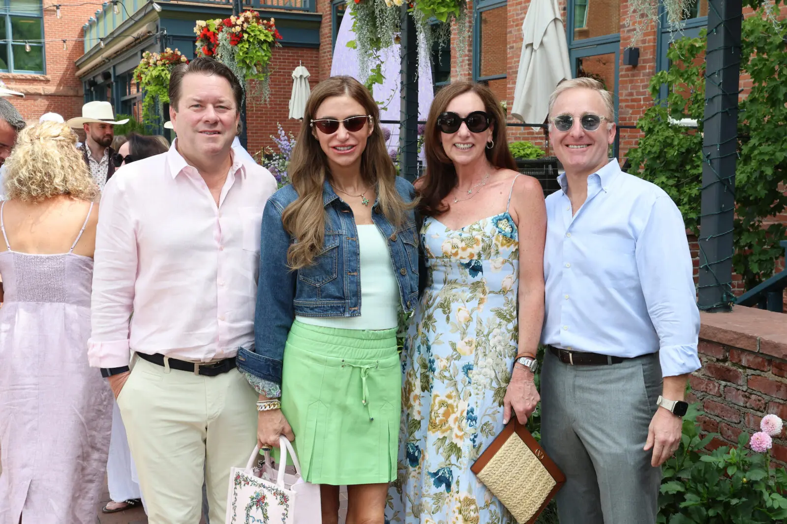 Michael & Melissa Mithoff, Amalia & Brian Stanton at the Memorial Hermann Foundation Aspen retreat (Photo by Priscilla Dickson)