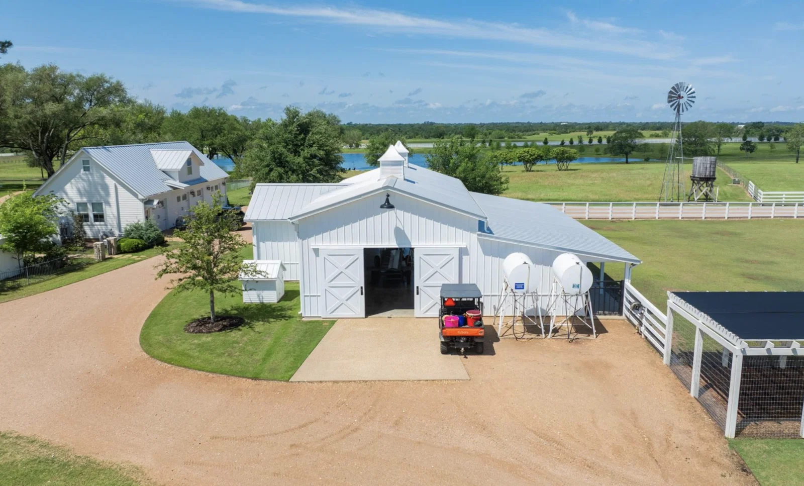 One of two serviceable pole barns on the grounds of Goodthyme Farm (Photo by Kerry Kirk Photography)
