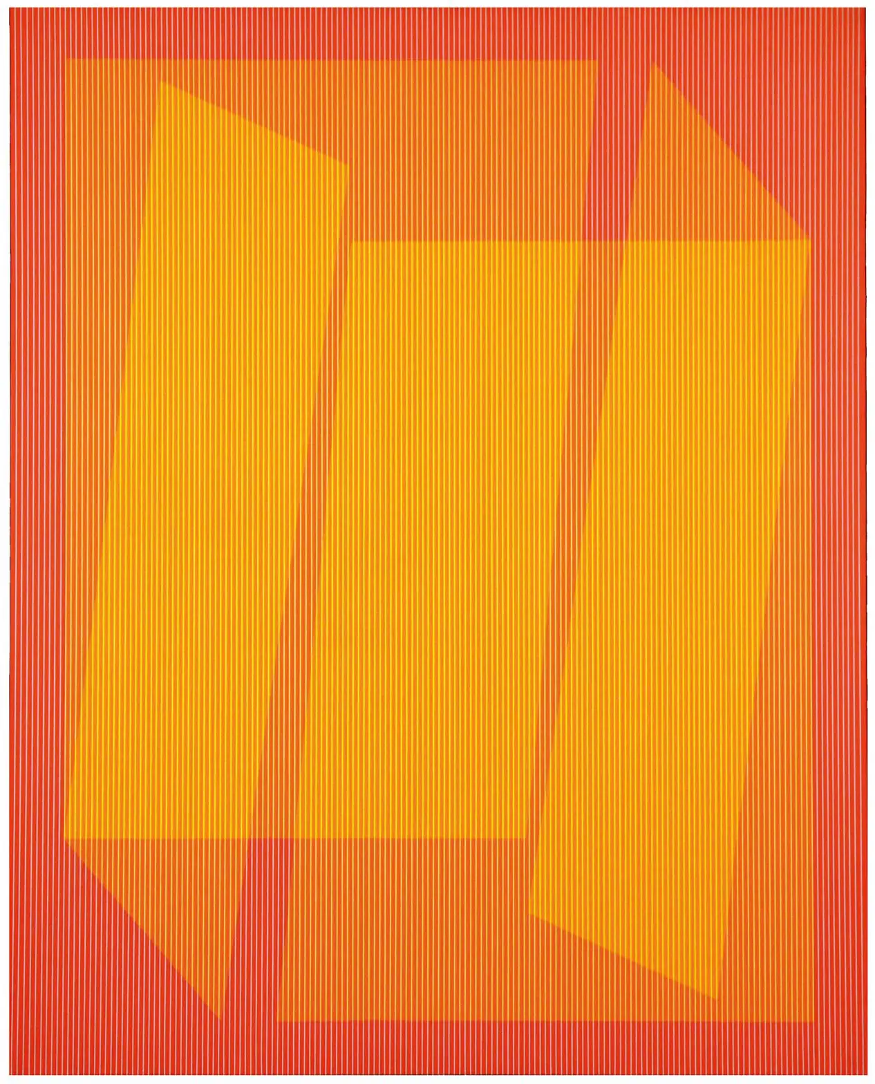Julian Stanczak, "Assemble," 1973-1974, at Sicardi | Ayers | Bacino (Photo by Francisco Ramos. Courtesy Sicardi | Ayers | Bacino)