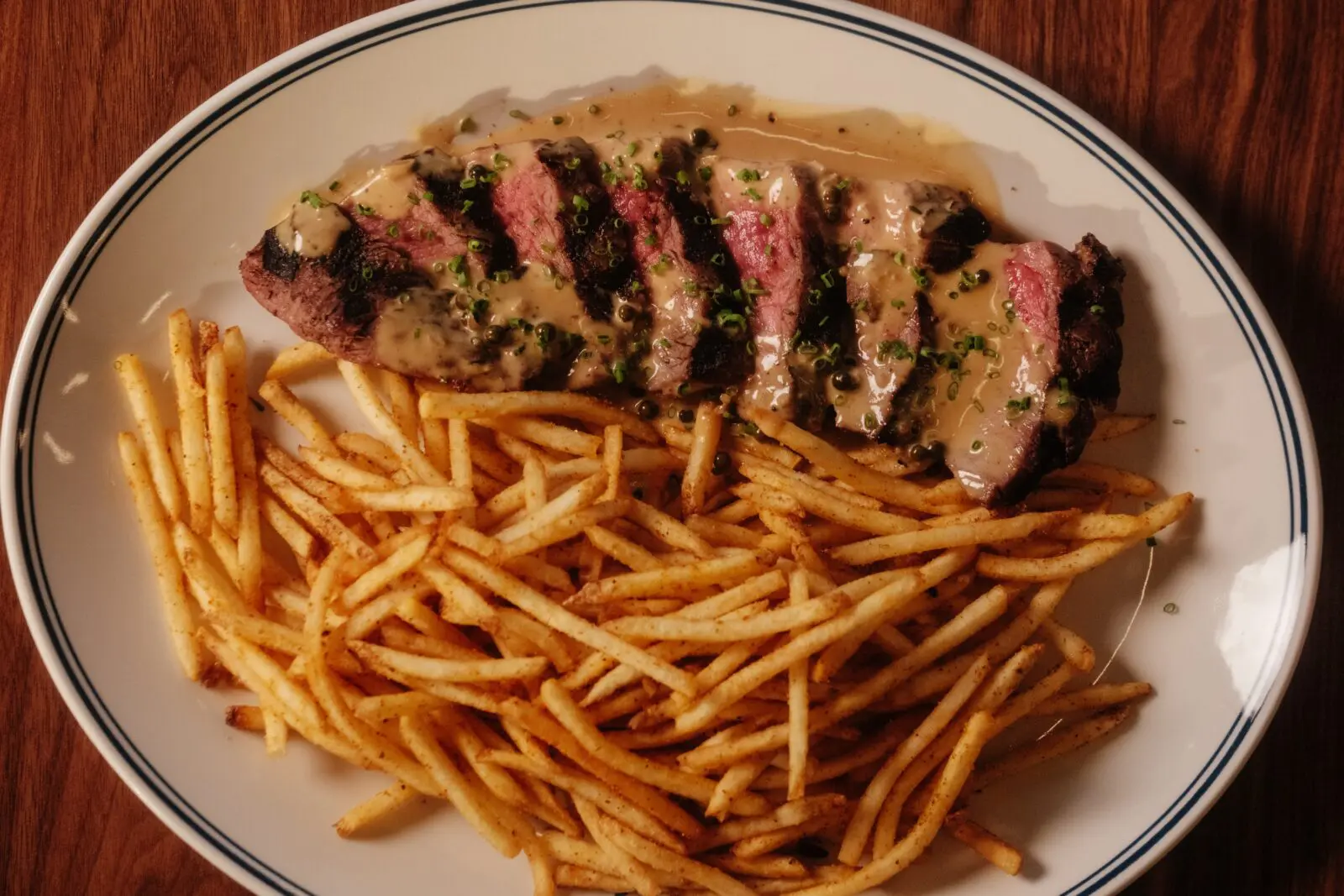 The new restaurant Kirkwood in Memorial is participating in this year's Houston Restaurant Weeks. Shown, their take on steak frites. Photo courtesy of Kirkwood.