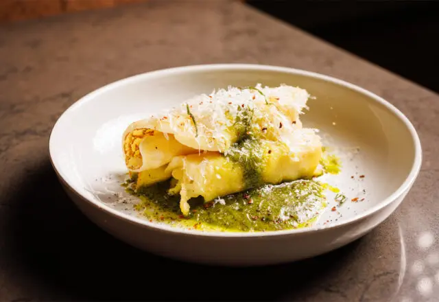 The testaroli is an authentic Italian dish you must try when dining at Trattoria Bugatti. (Samantha Marie Photography)