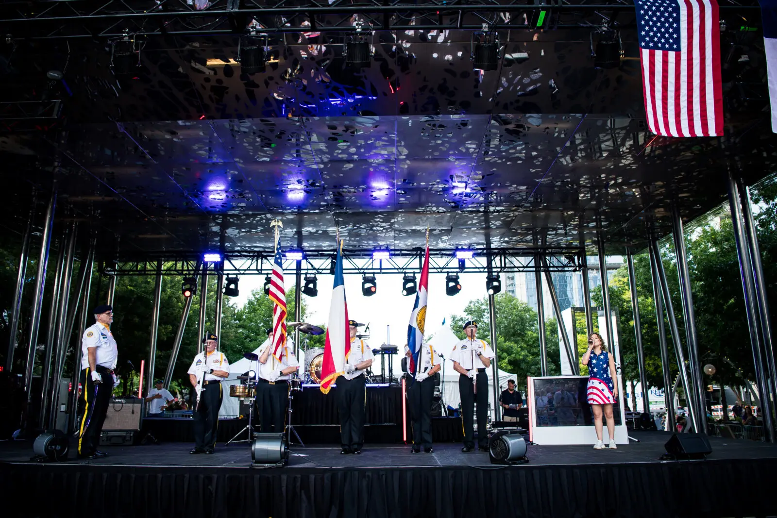 The Presentation of the Colors by American Legion Post 21 (Photo by Kelly Alexander Photography)