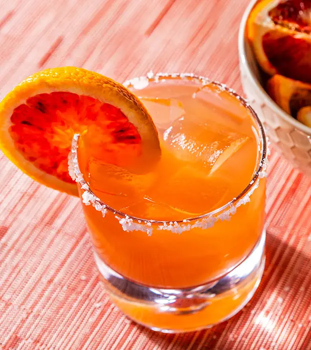 Enjoy a tequila drink at Tommy Bahamas this Friday, like their Blood Orange Margarita. (Photo courtesy of Tommy Bahamas) 