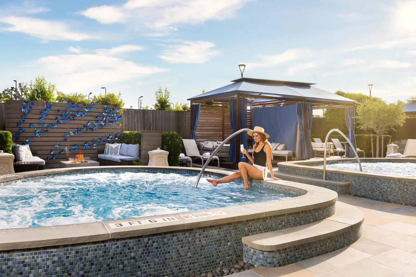 Trellis Spa at The Houstonian Soaking Pools & Garden