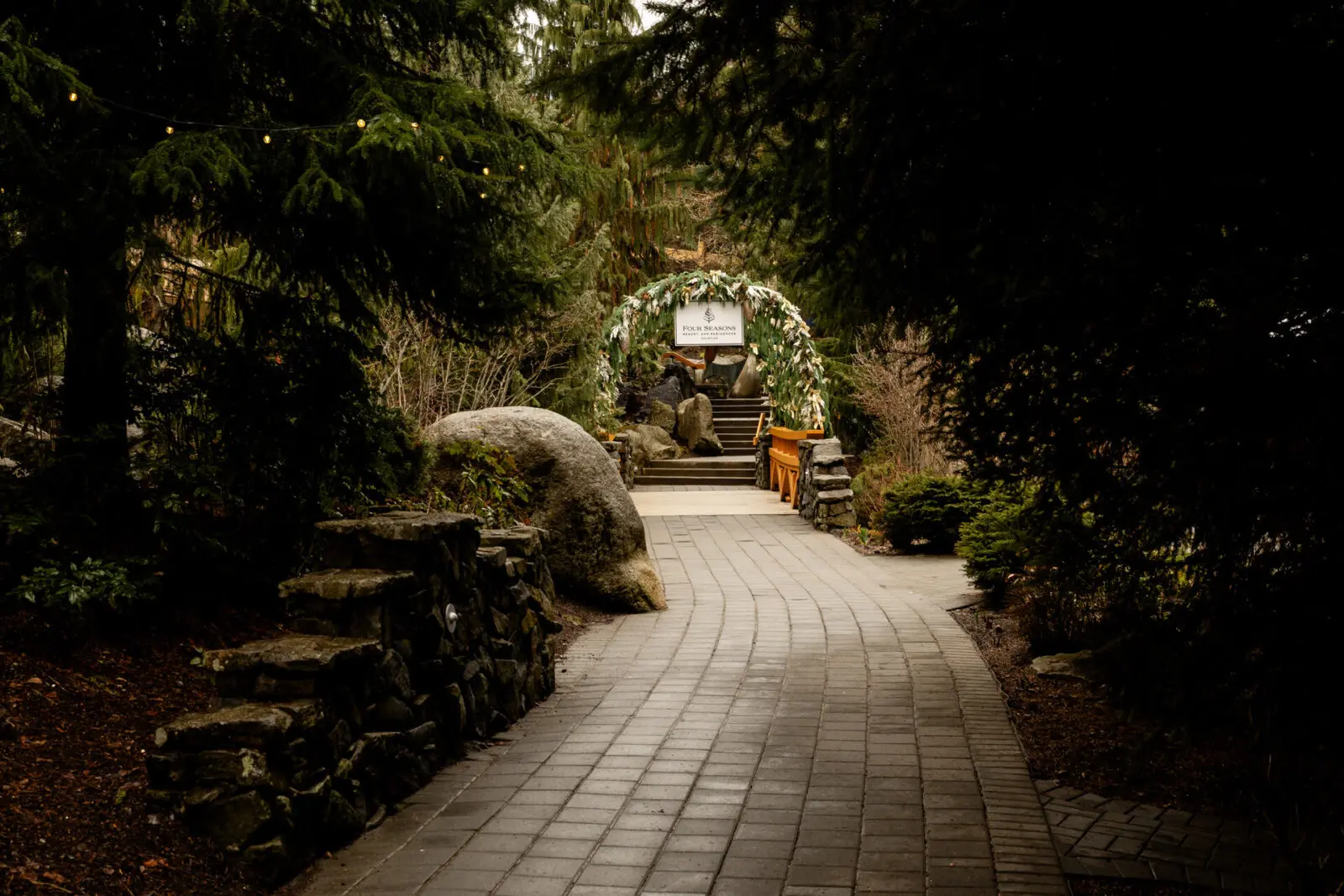 The idyllic grounds at Four Seasons Whistler (Coutesy Four Seasons Whistler)
