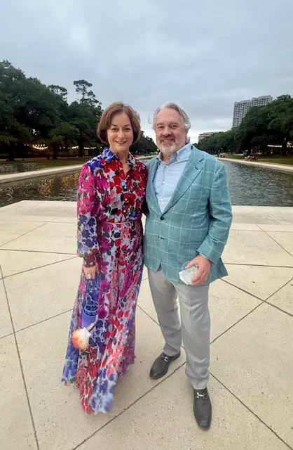 Leigh & Reggie Smith at the Hermann Park Conservancy's Evening in the Park.