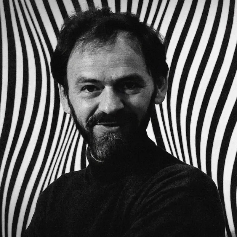 Polish-born American abstract artist Julian Stanczak, circa 1960s. (Courtesy The Mayor Gallery, London)