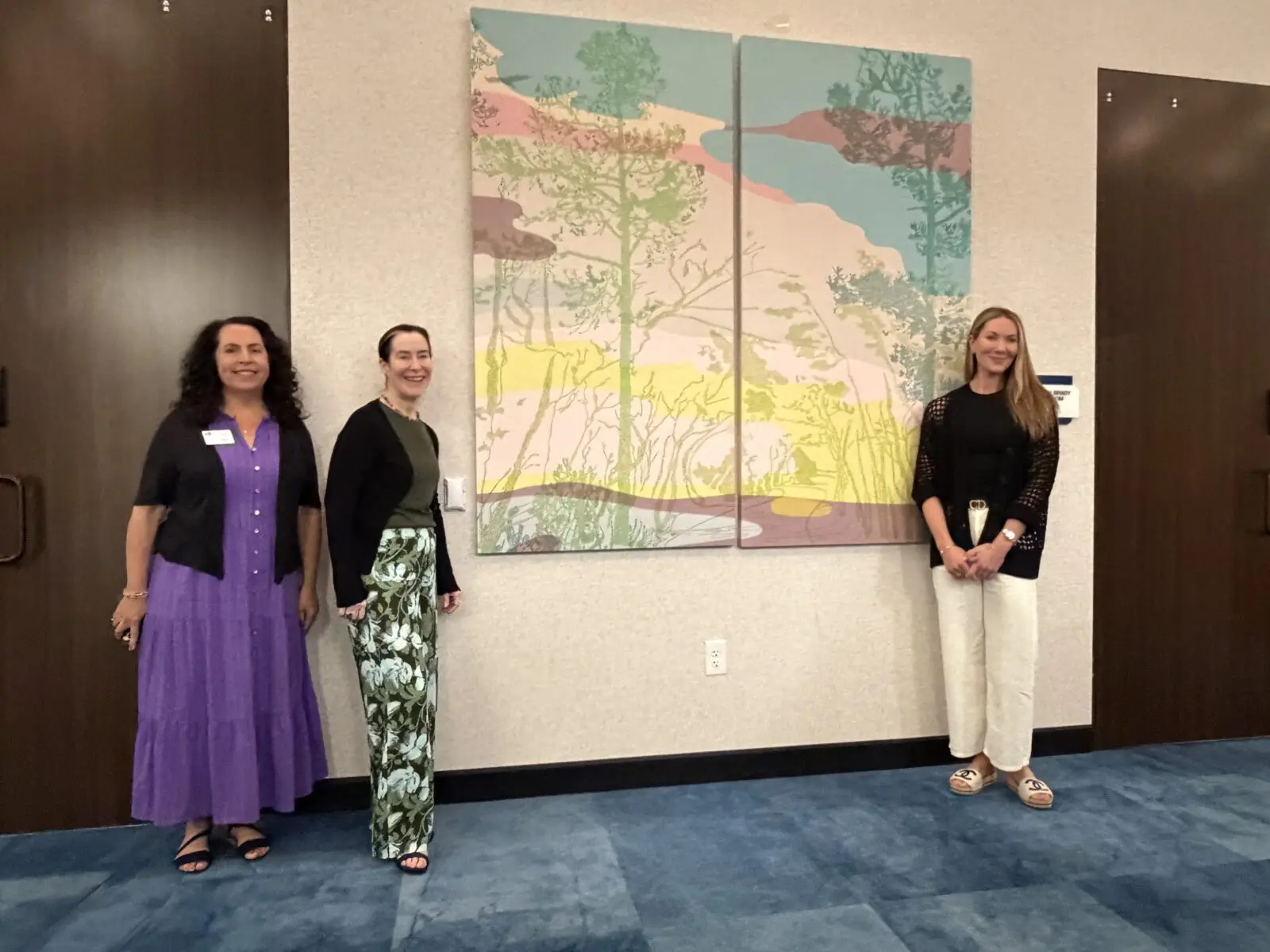 Mural Kevin Brady Community Center Jenny Carattini-Wright, Marlo Saucedo and Haley Garcia