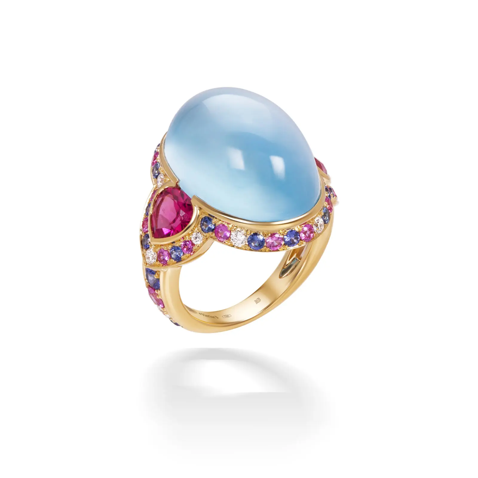 The Pacila Oval Topaz Ring from Marina B (Courtesy) 