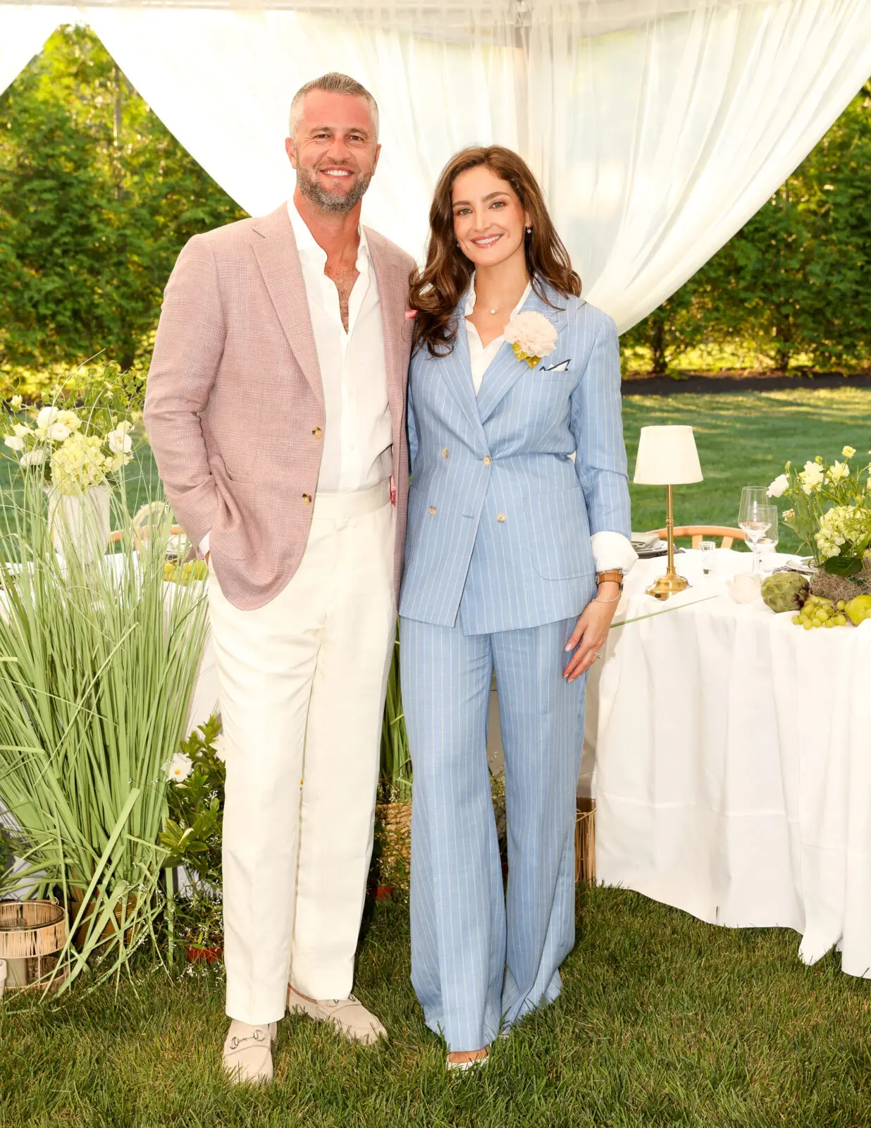Houstonians Taylor & Sterling Dio at The Mayfair Studio launch in The Hamptons (Photo by BFA / Kevin Czopek)