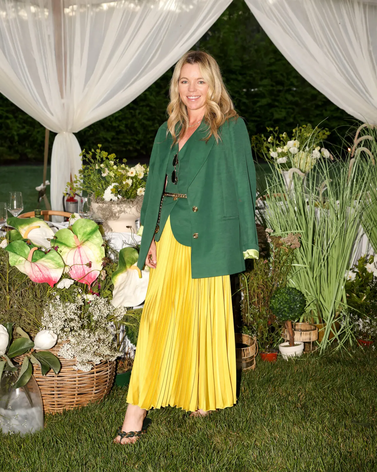 Bridgehampton real estate agent Chelsea Baetz attending Houstonian Sterling Dio's brand introduction in the Hamptons. (Photo by BFA / Kevin Czopek)