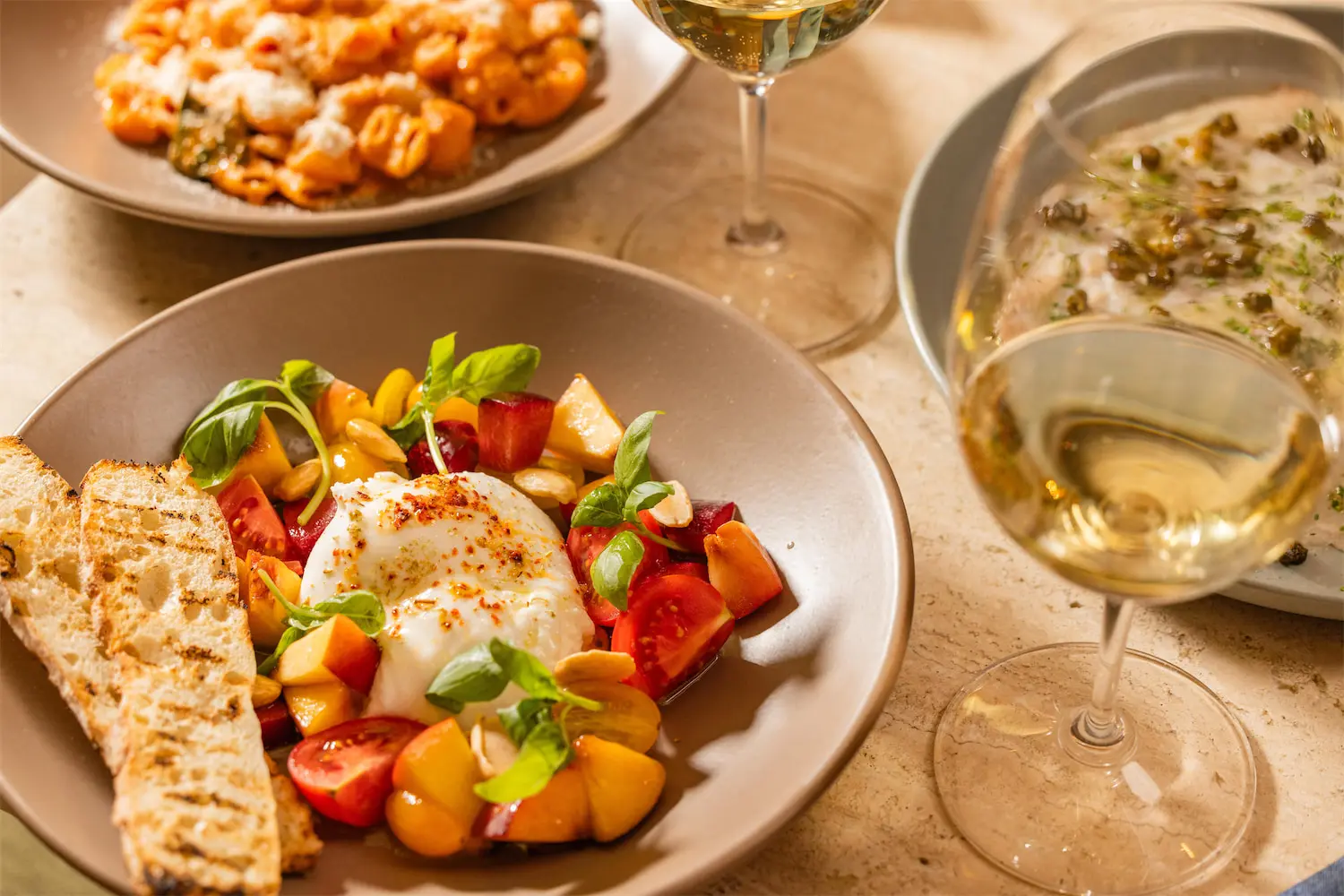 The menu is designed to evolve throughout the year, allowing the team to showcase the best ingredients available while staying true to the Mediterranean style of cooking. (Courtesy of Élephante)