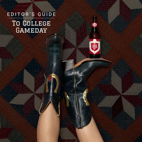 A stylish guide to the best gameday outfits, boots, and accessories for Texas college football fans before the season begins. (Photo Credit: "Round Top Lady with a Lone Star Beer" by Jordan Geibel)
