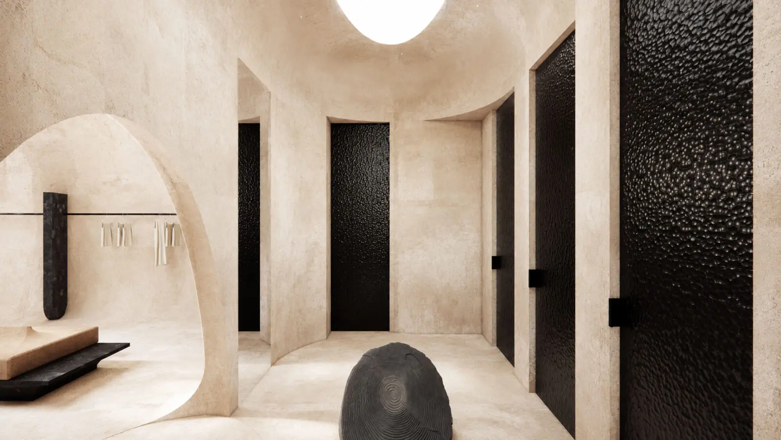 A rendering of the fitting rooms for Cult Gaia's Knox Street location in Dallas.  (Photo by Cult Gaia)