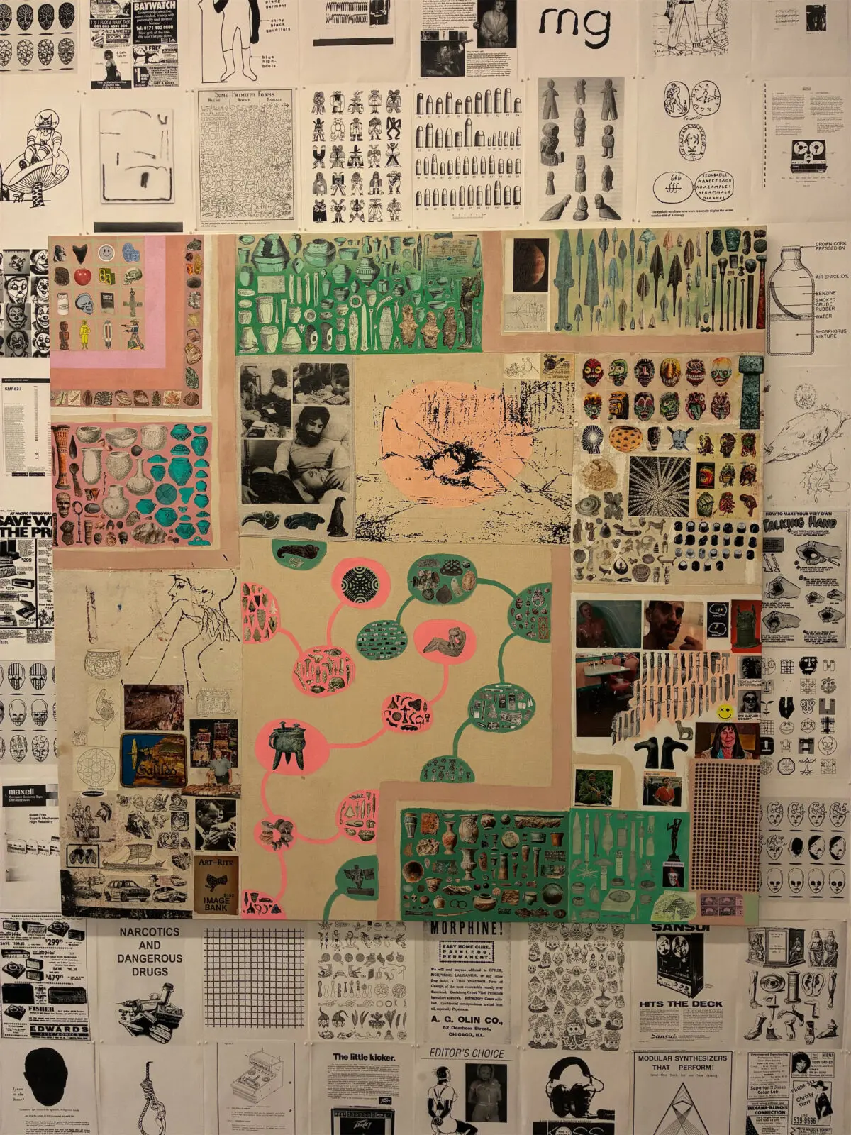 Christopher Cascio, "Ecstatic Truth,"
2026, at Basket Books & Art, on view through August 30, 2026 (Photo by CDA)
