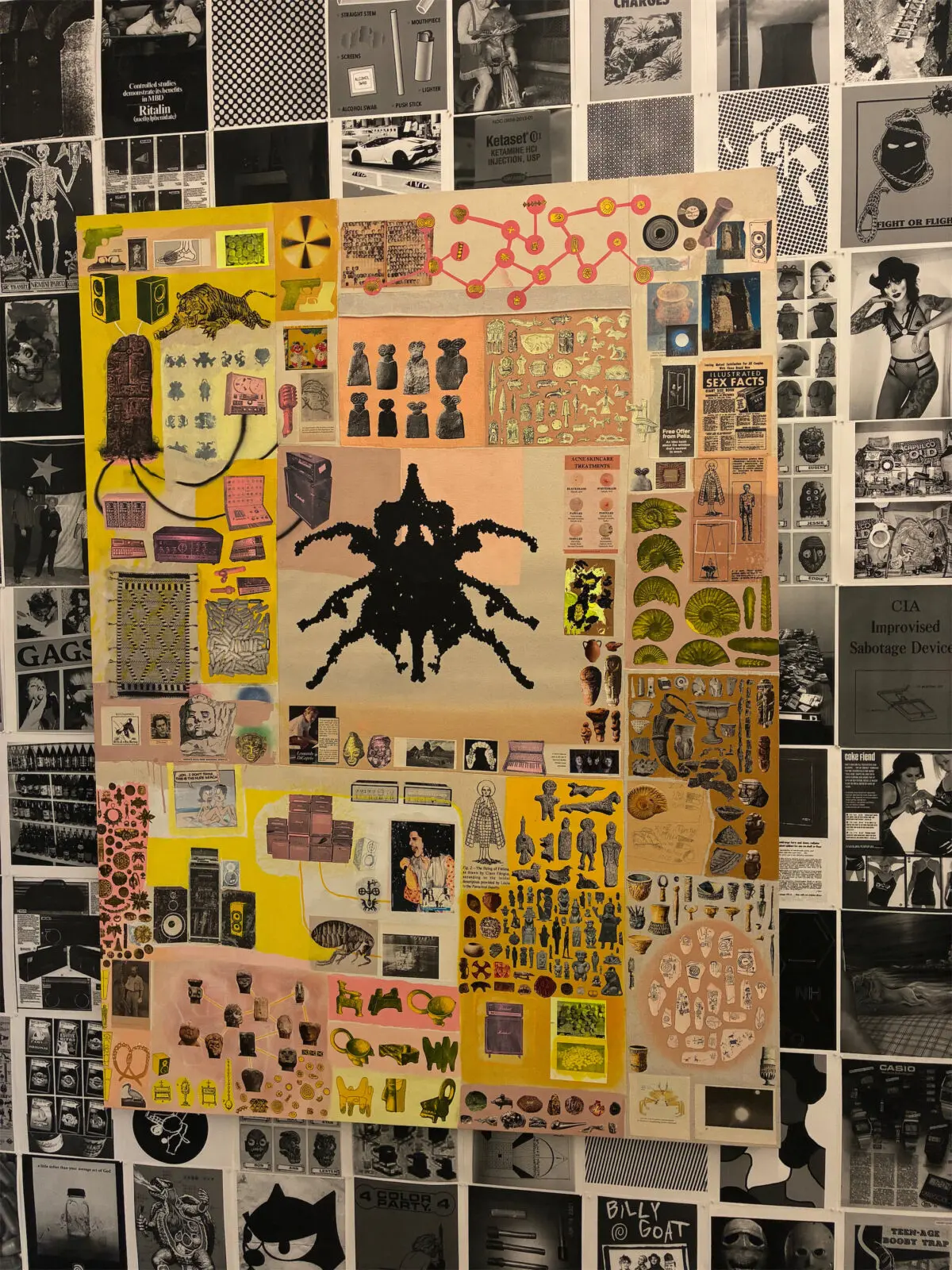 Christopher Cascio, "Finite Beings in an Infinite Universe," 2025, at Basket Books & Art, on view through August 30, 2026 (Photo by CDA)