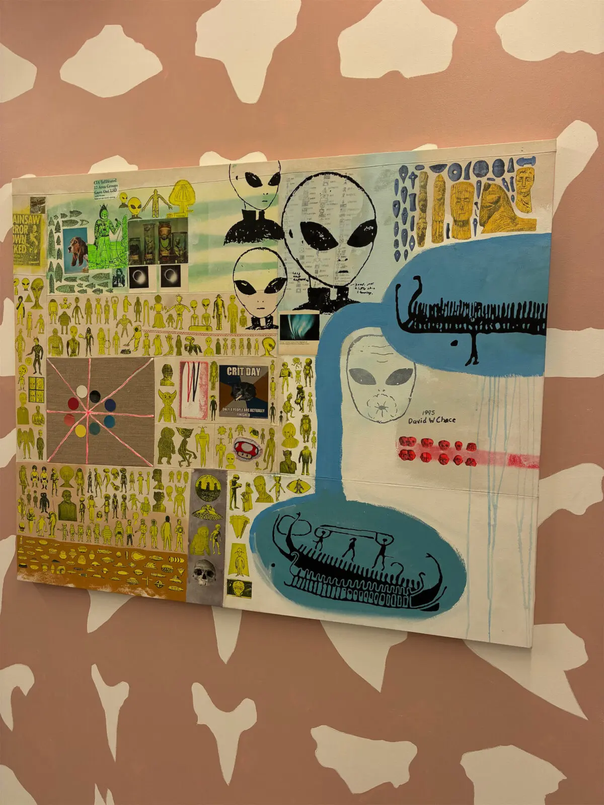Christopher Cascio, "Ancient Astronauts," 2025, at Basket Books & Art, on view through August 30, 2026 (Photo by CDA)